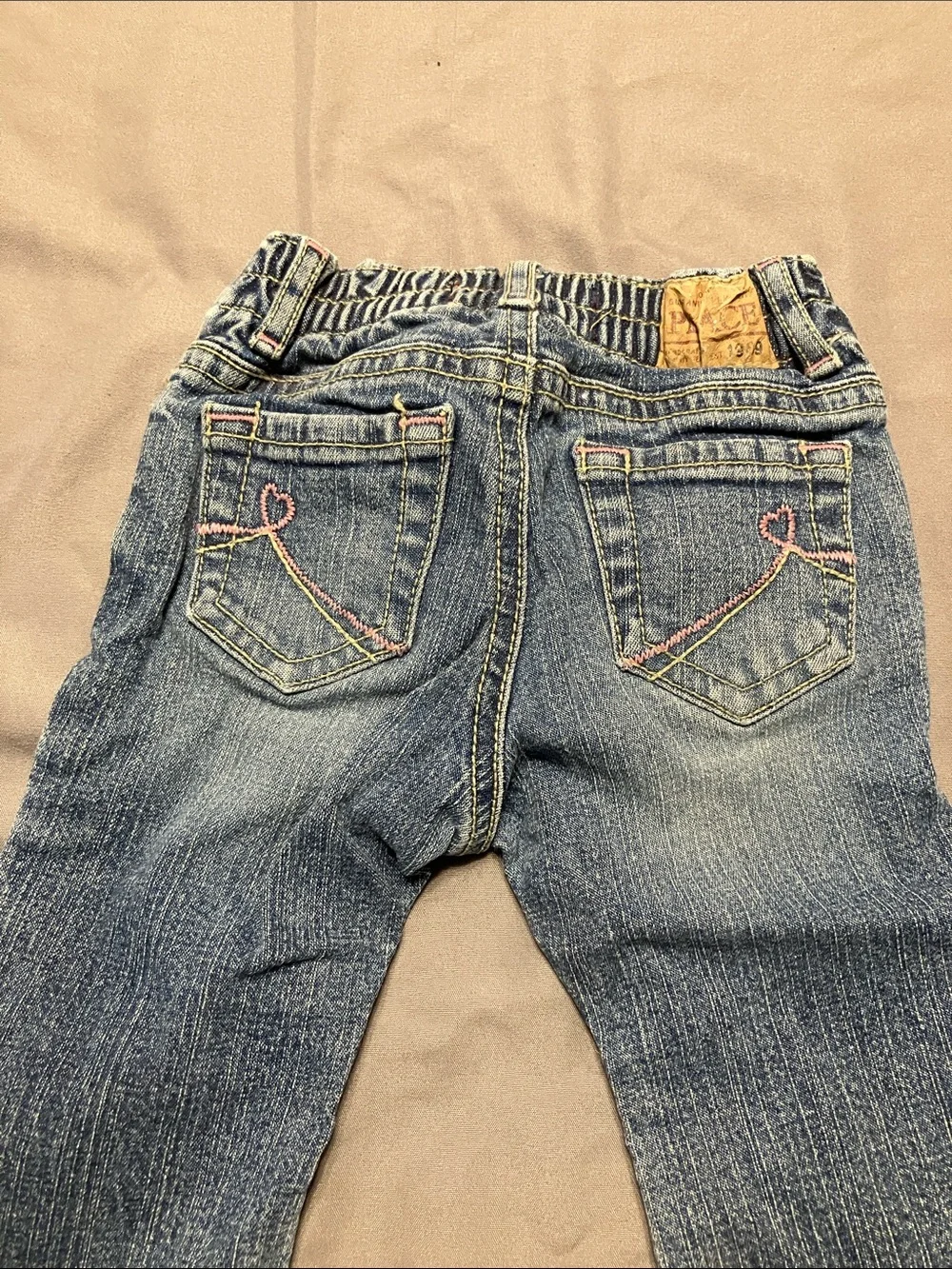 The Children's Place Blue Kids Denim Jeans with Faded Wash